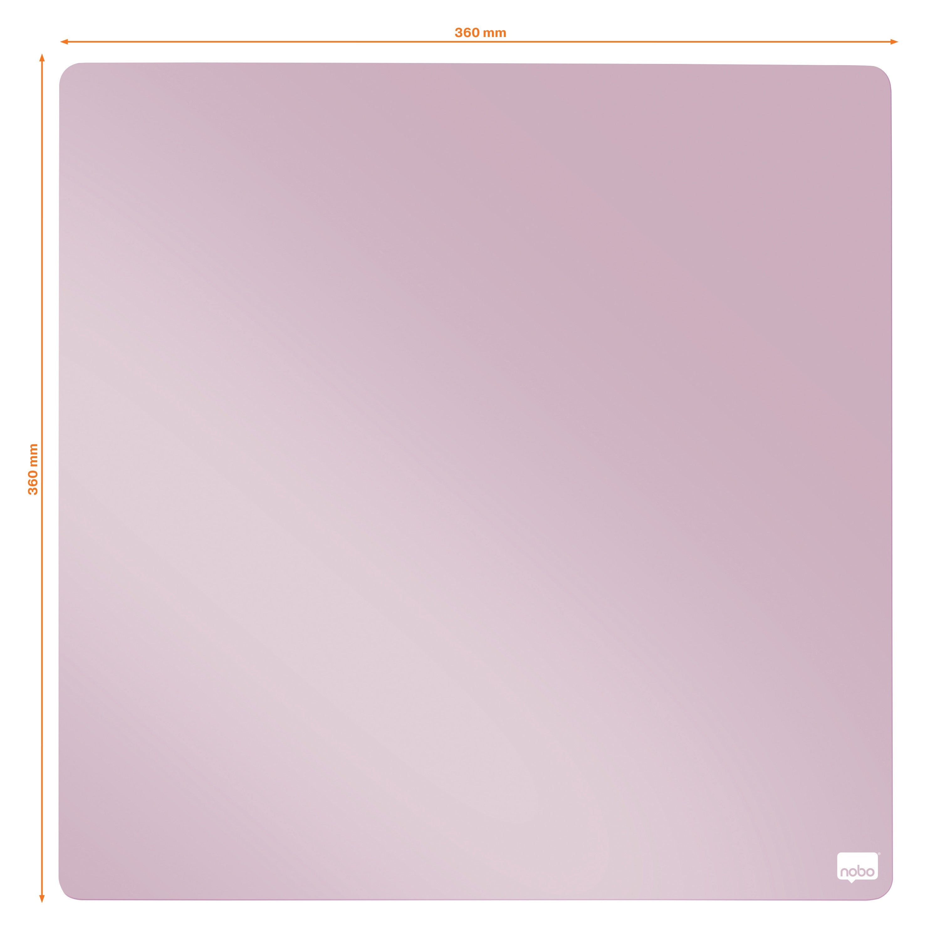 TABLA MAGNETICA PLASTIC 36*36 CM LILA NOBO