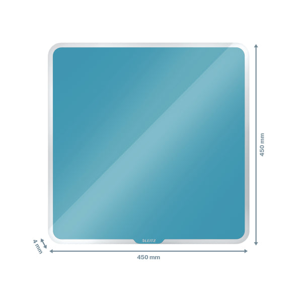 TABLA MAGNETICA STICLA 45 x 45 CM ALBASTRU CELEST COSY LEITZ