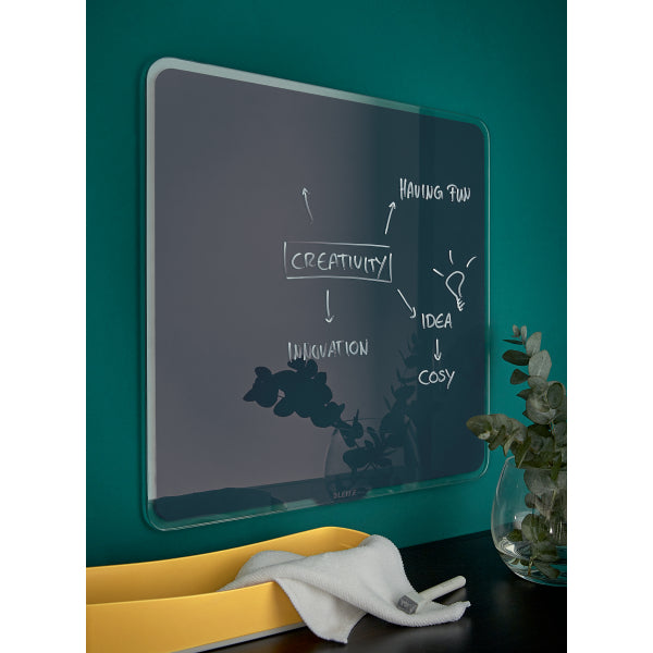 TABLA MAGNETICA STICLA 45 x 45 CM GRI ANTRACIT COSY LEITZ