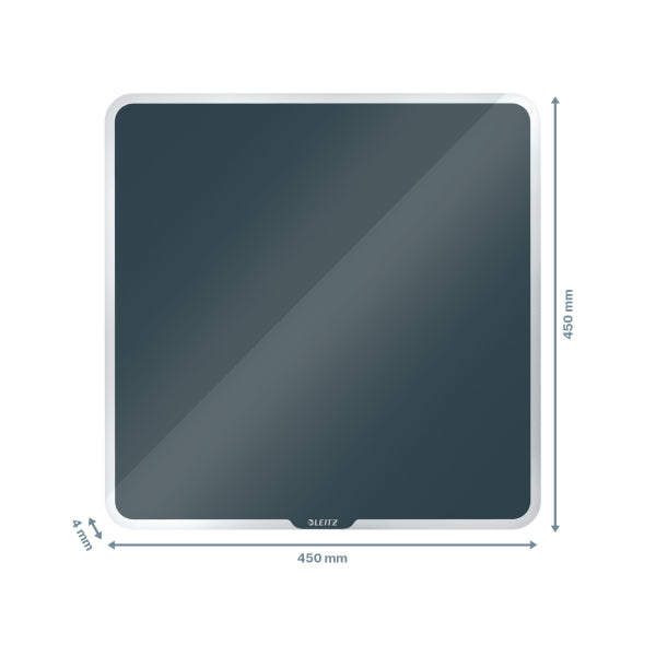TABLA MAGNETICA STICLA 45 x 45 CM GRI ANTRACIT COSY LEITZ