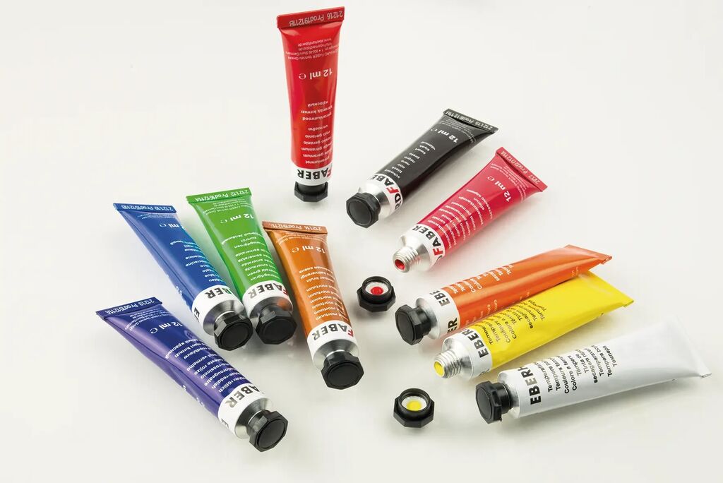 TEMPERA 10 CULORI 12 ML CUT PLASTIC EBERHARD FABER