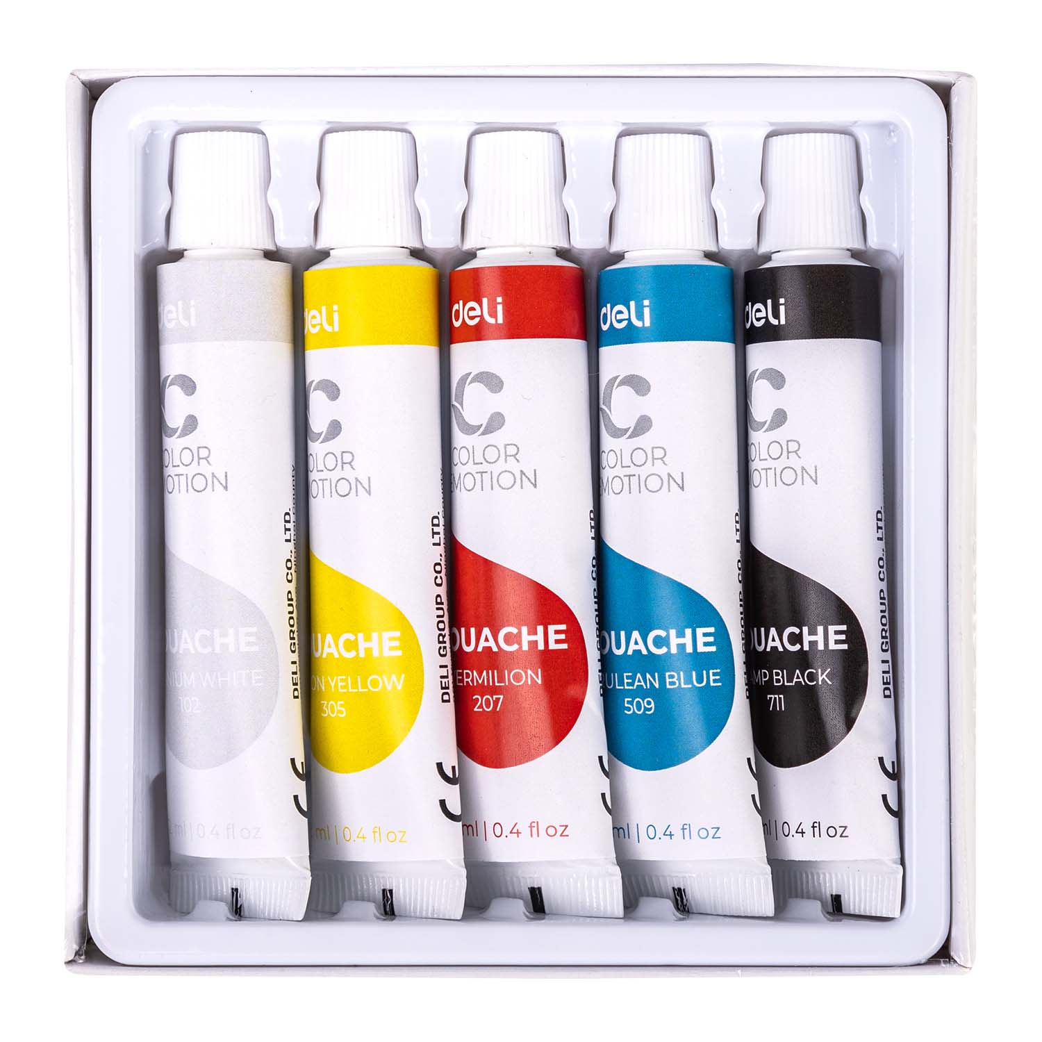 TEMPERA 5 CULORI 12ML DELI