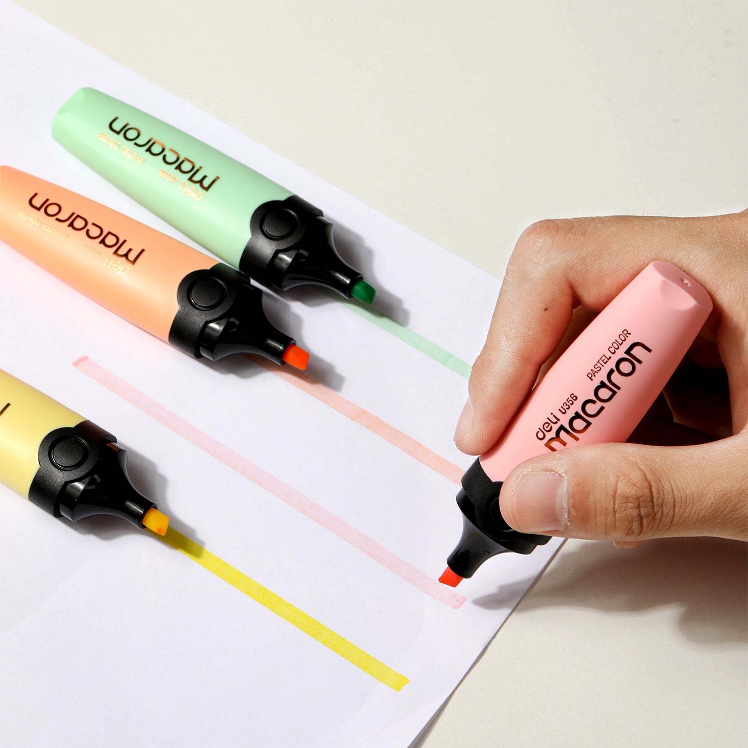 TEXTMARKER SET 4 MACARONS DELI