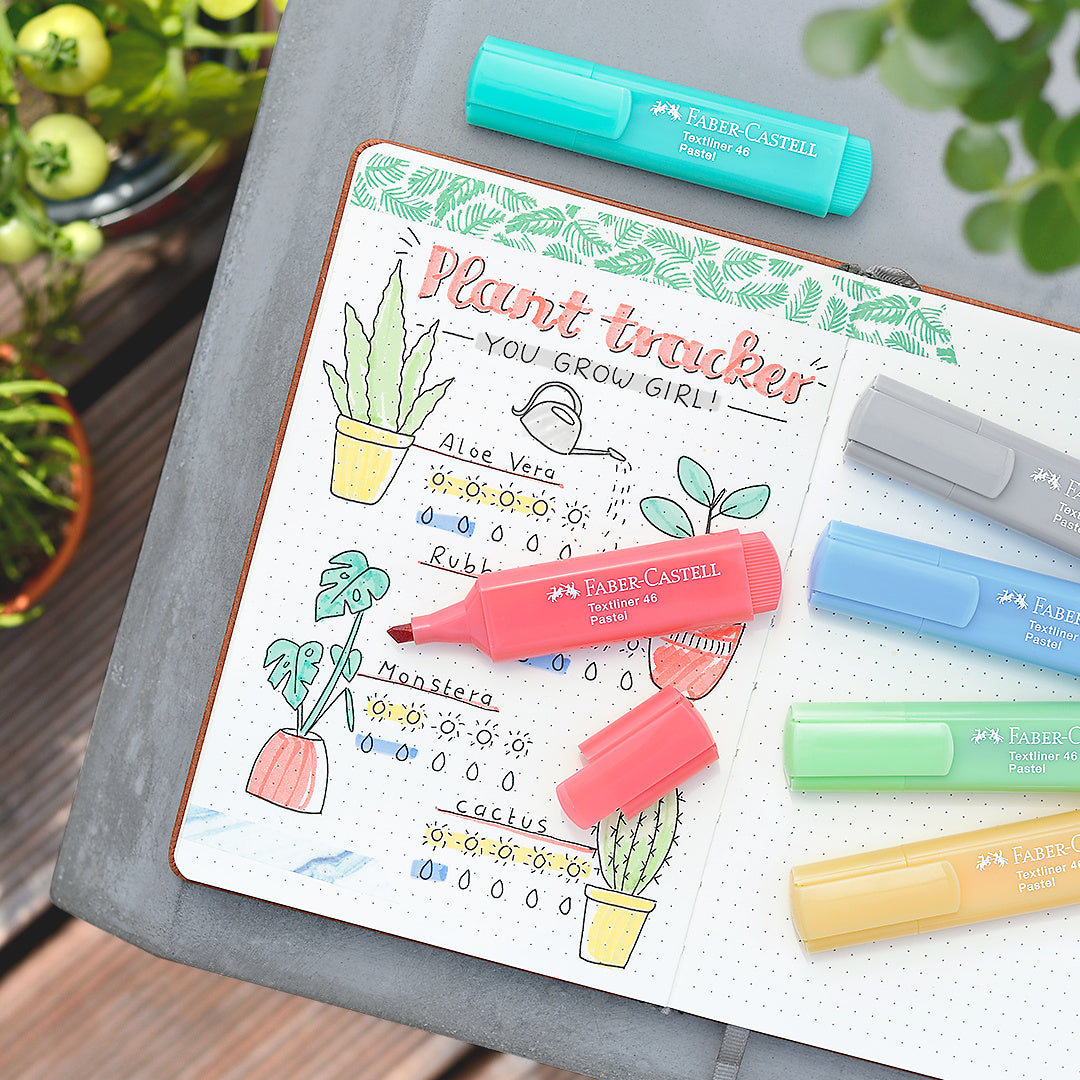TEXTMARKER SET 4 PASTEL FABER-CASTELL