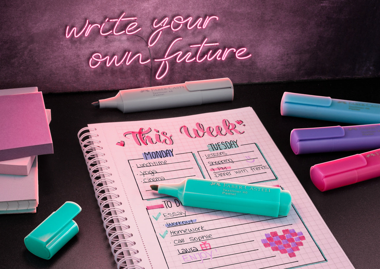 TEXTMARKER SET 8 PASTEL 1546 FABER-CASTELL