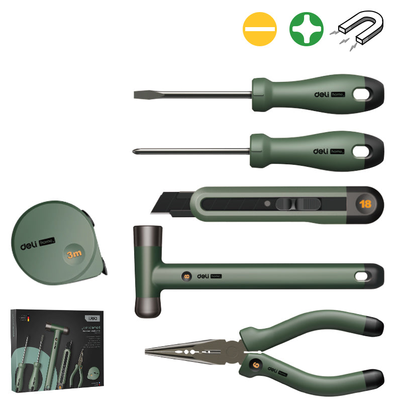 TRUSA SCULE 6 PIESE DE BAZA VERDE HOME SERIES DELI