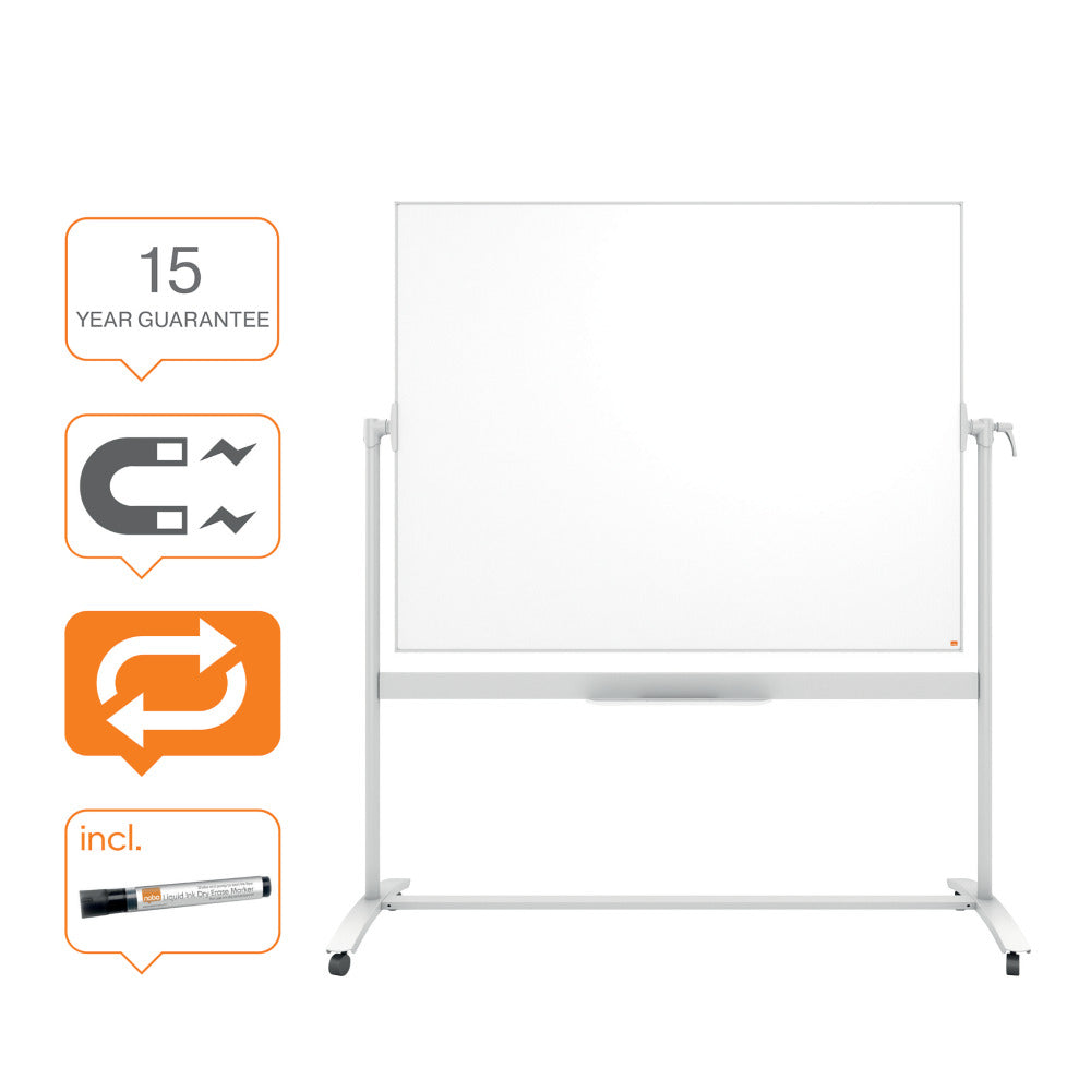 WHITEBOARD MAGNETIC MOBIL 120*150 CM NANO CLEAN NOBO