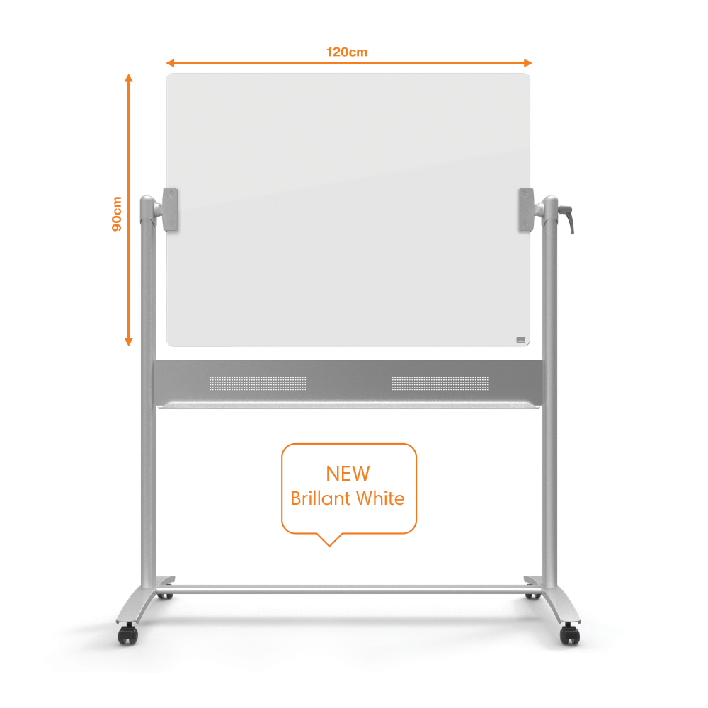 WHITEBOARD MAGNETIC MOBIL STICLA 90*120 CM DIAMOND NOBO