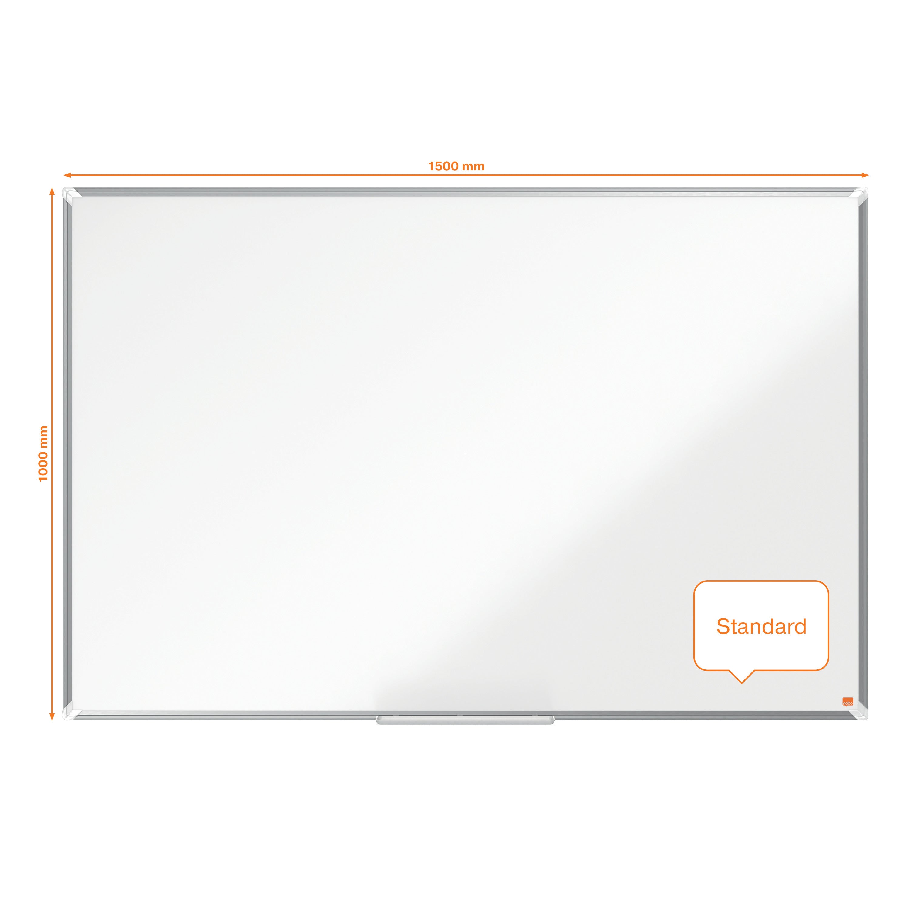 WHITEBOARD MAGNETIC OTEL LACUIT 100*150CM PREMIUM PLUS NOBO