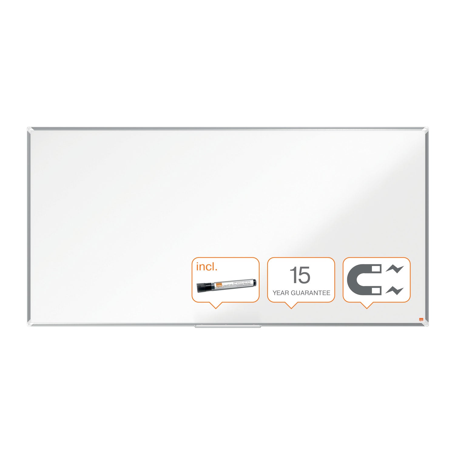 WHITEBOARD MAGNETIC OTEL LACUIT 200 X 100 CM PREMIUM PLUS NOBO