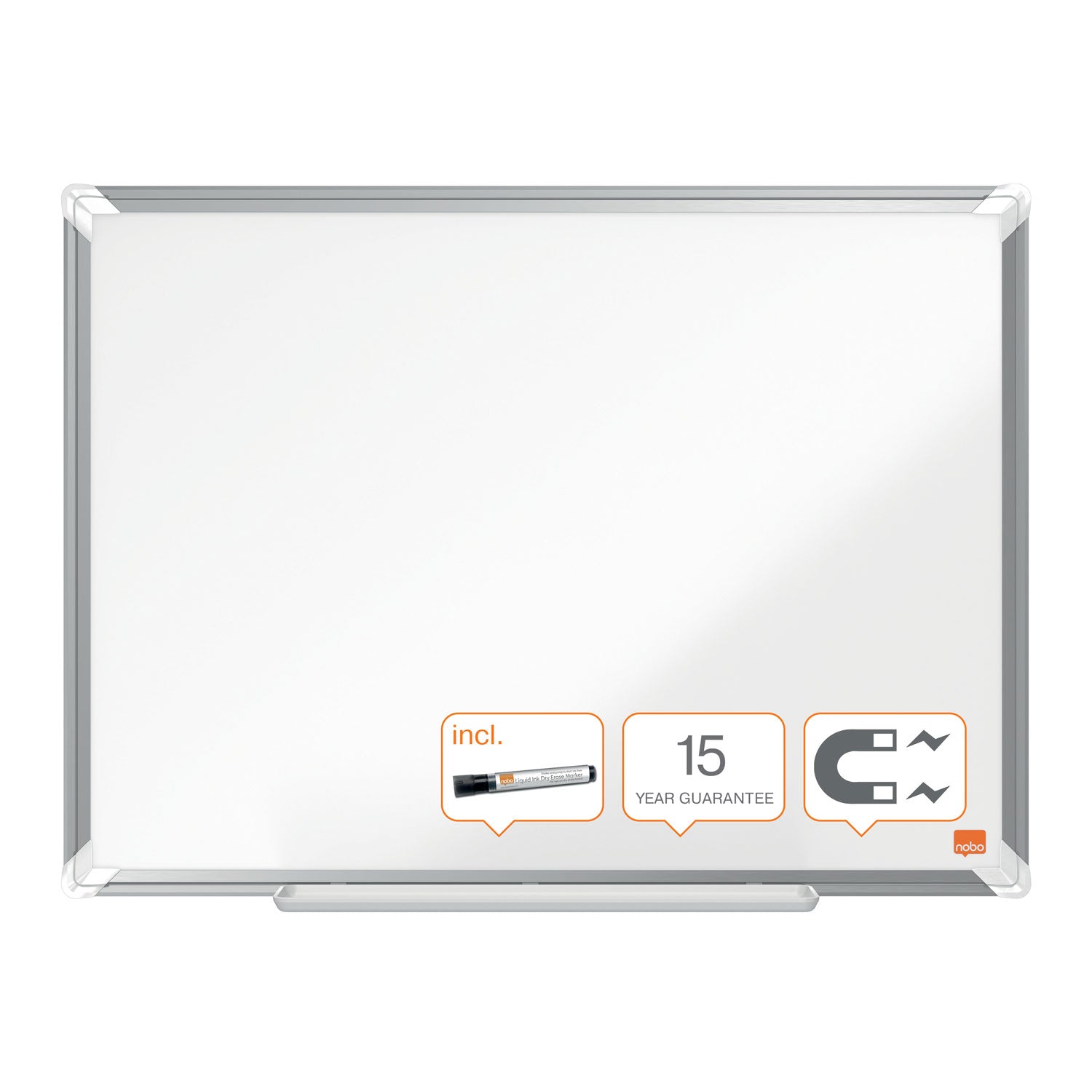 WHITEBOARD MAGNETIC OTEL LACUIT 45 X 60 CM PREMIUM PLUS NOBO