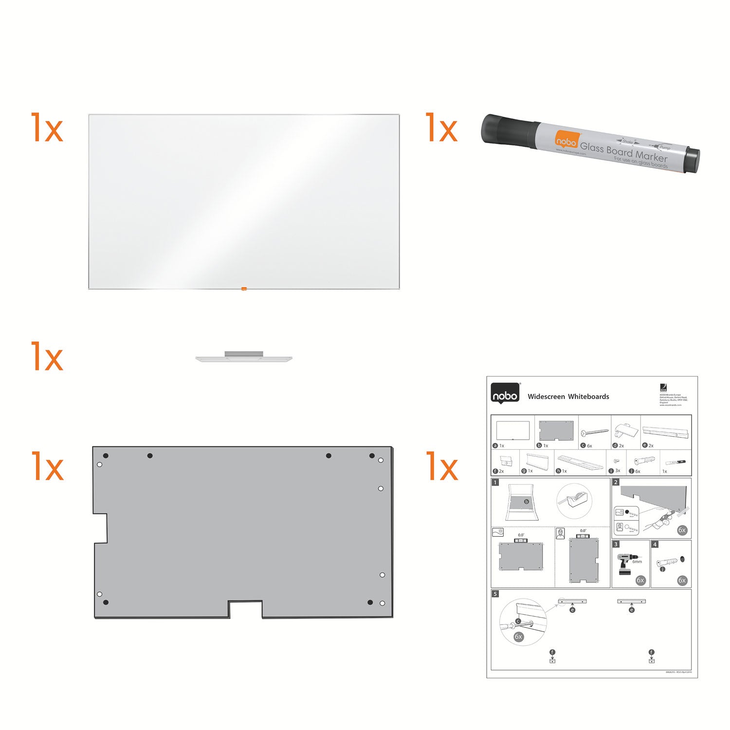 WHITEBOARD MAGNETIC WIDESCREEN 70