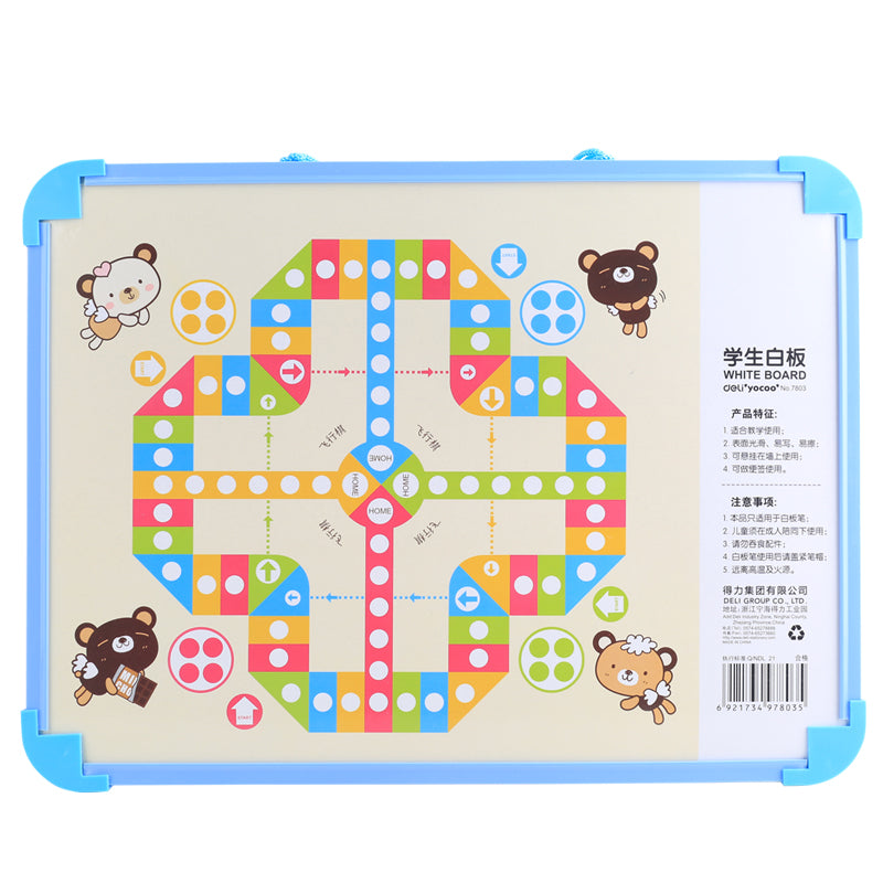 WHITEBOARD SCOLAR CU RAMA PLASTIC 40*30CM DELI