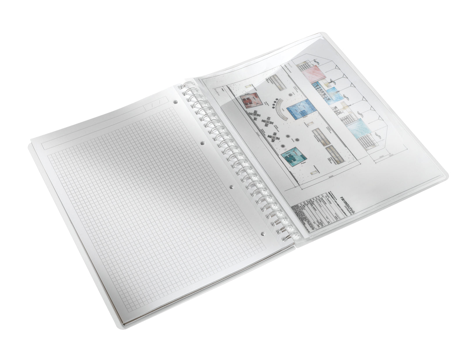 CAIET BIROU SPIRA A4 ARITMETICA ROZ COPERTA PP WOW LEITZ