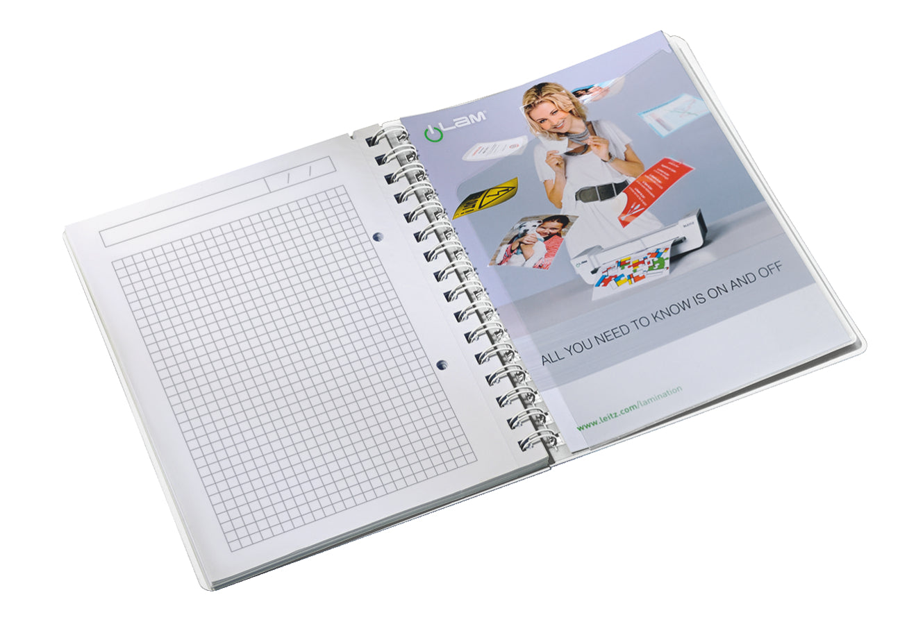 CAIET BIROU SPIRA A5 ARITMETICA ROZ COPERTA PP WOW LEITZ