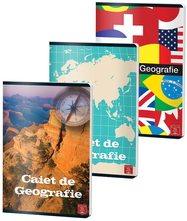 CAIET GEOGRAFIE A4 24 FILE COLOR PIGNA