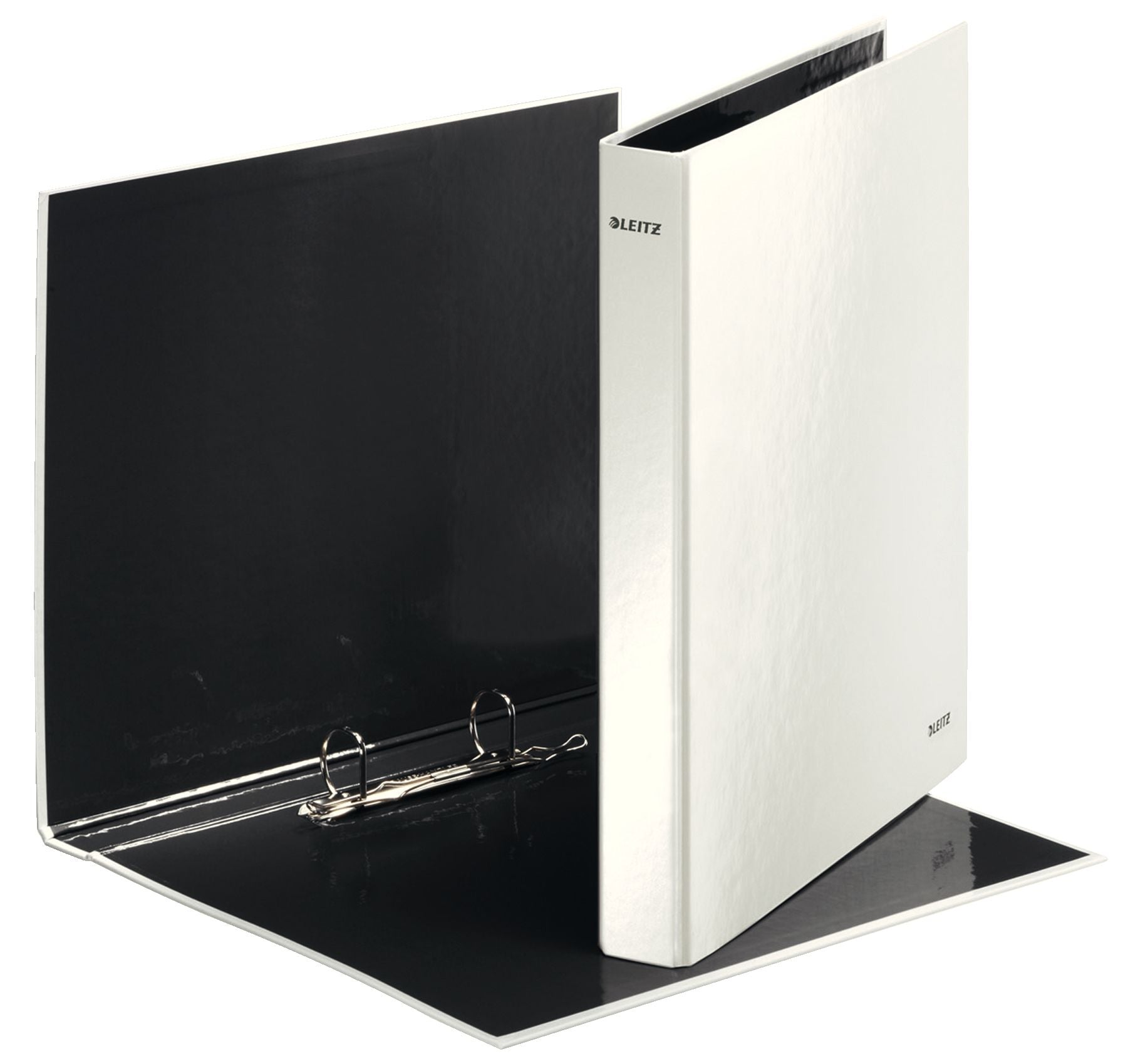 CAIET MECANIC A4 2 INELE 25MM/40MM ALB METALIZAT WOW LEITZ