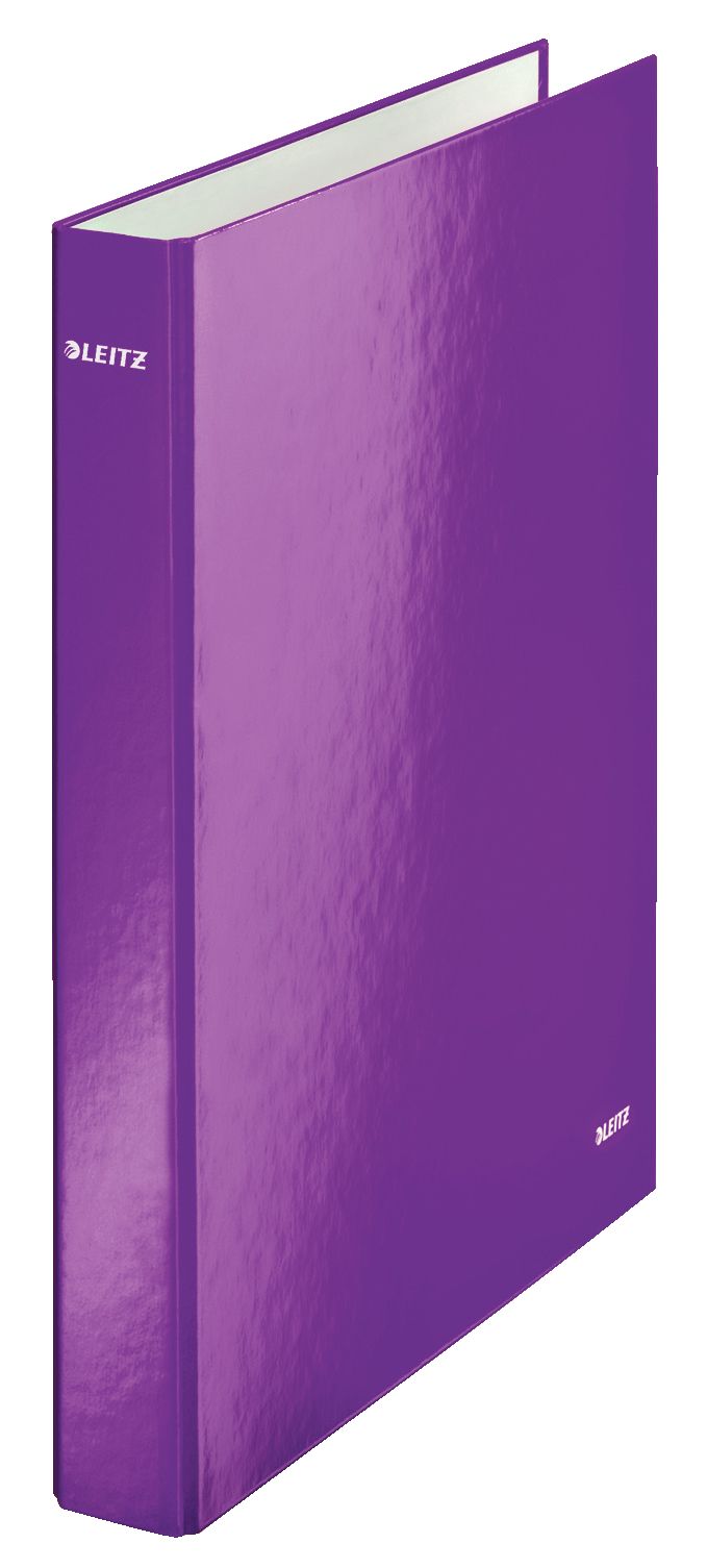 CAIET MECANIC A4 2 INELE 25MM/40MM MOV METALIZAT WOW LEITZ