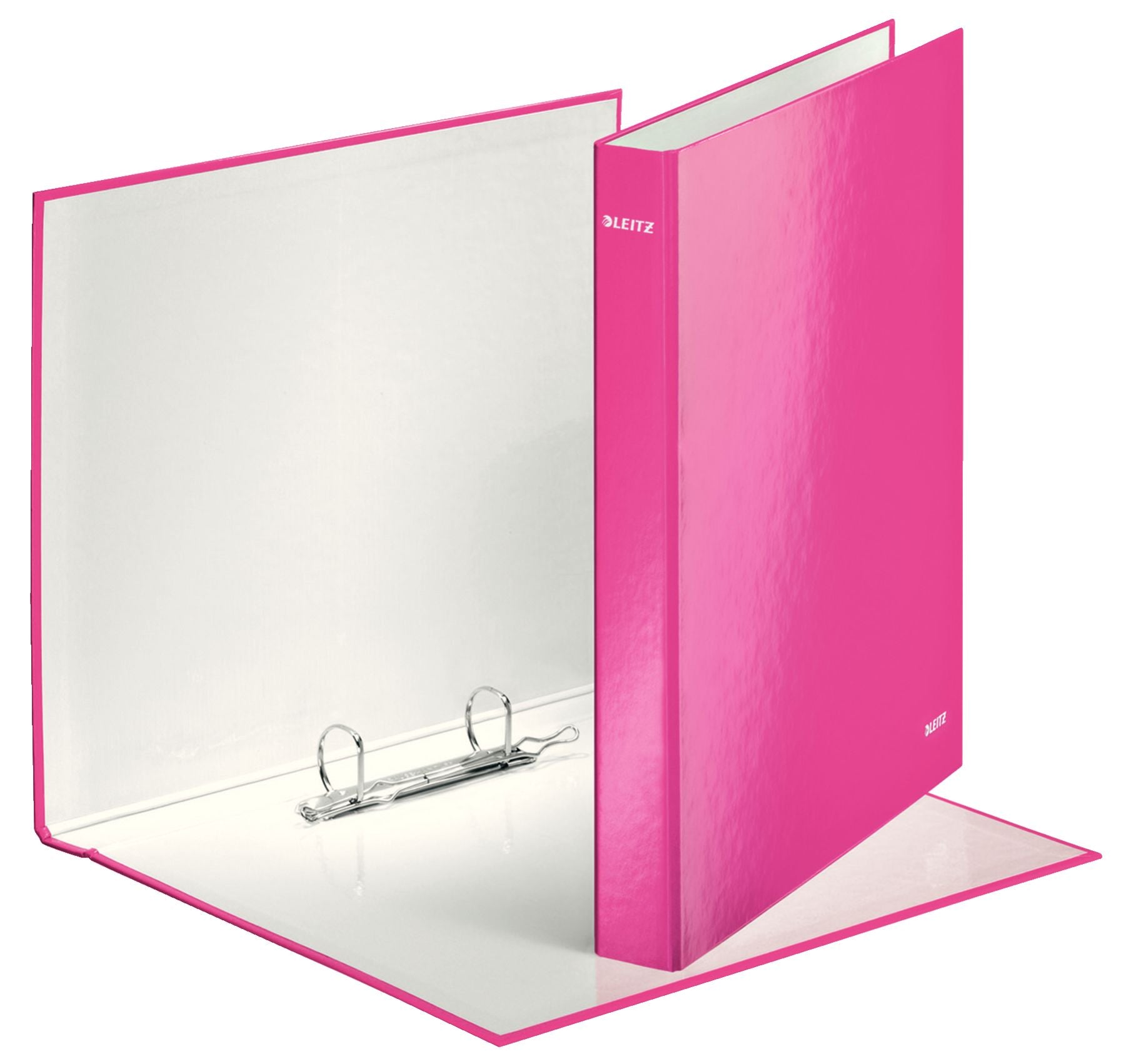 CAIET MECANIC A4 2 INELE 25MM/40MM ROZ METALIZAT WOW LEITZ