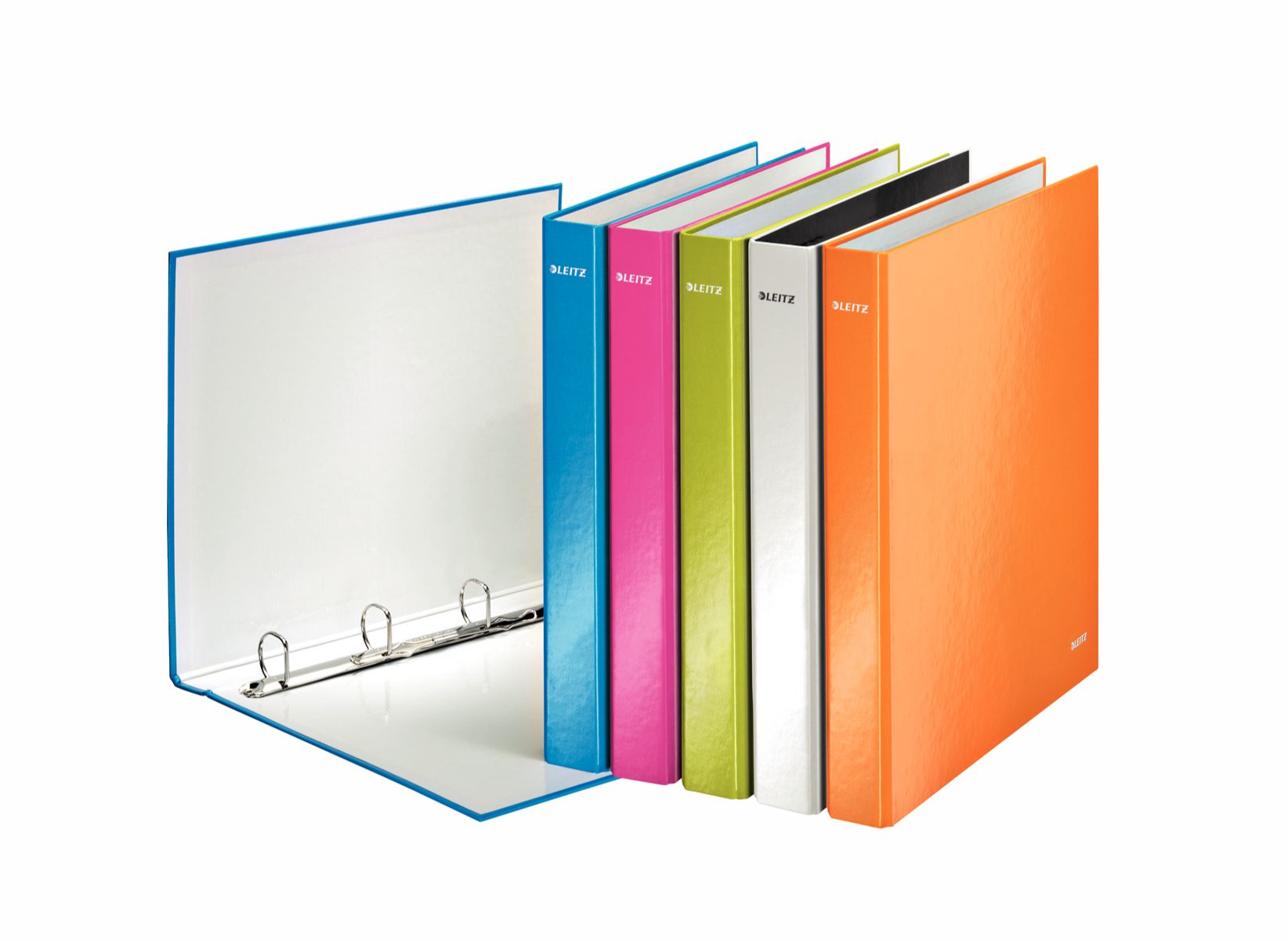 CAIET MECANIC A4 4 INELE 25MM/40MM ALBASTRU METALIZAT WOW LEITZ
