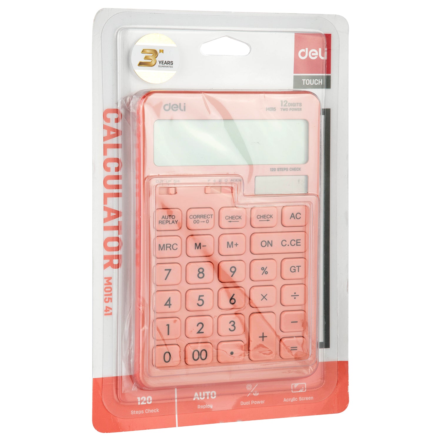 CALCULATOR BIROU 12DIG 1541 ROZ PASTEL DELI