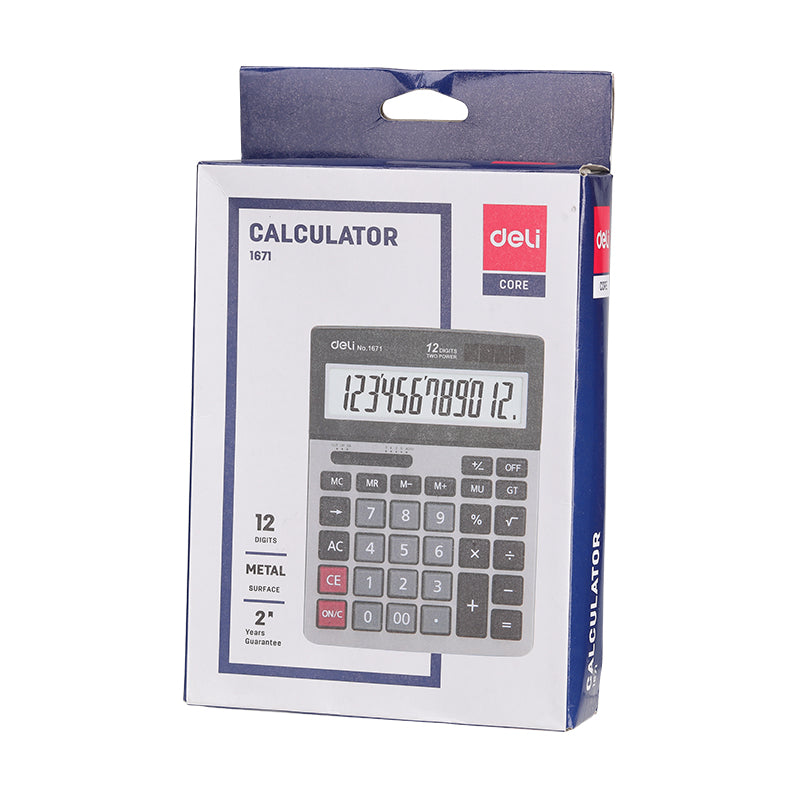 CALCULATOR BIROU 12DIG 1671 DELI
