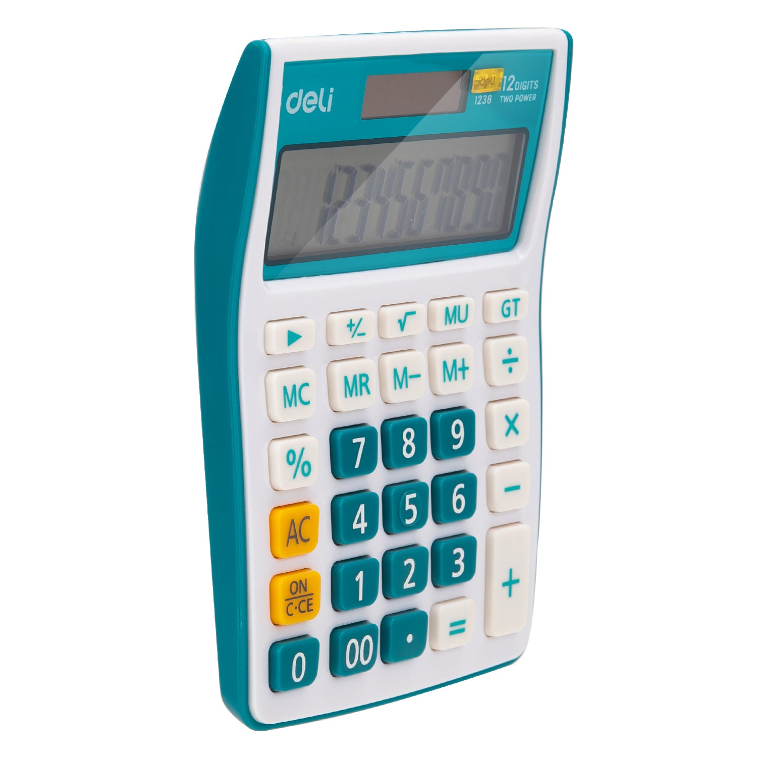 CALCULATOR BIROU 12DIG ALB-ALBASTRU 1238 DELI
