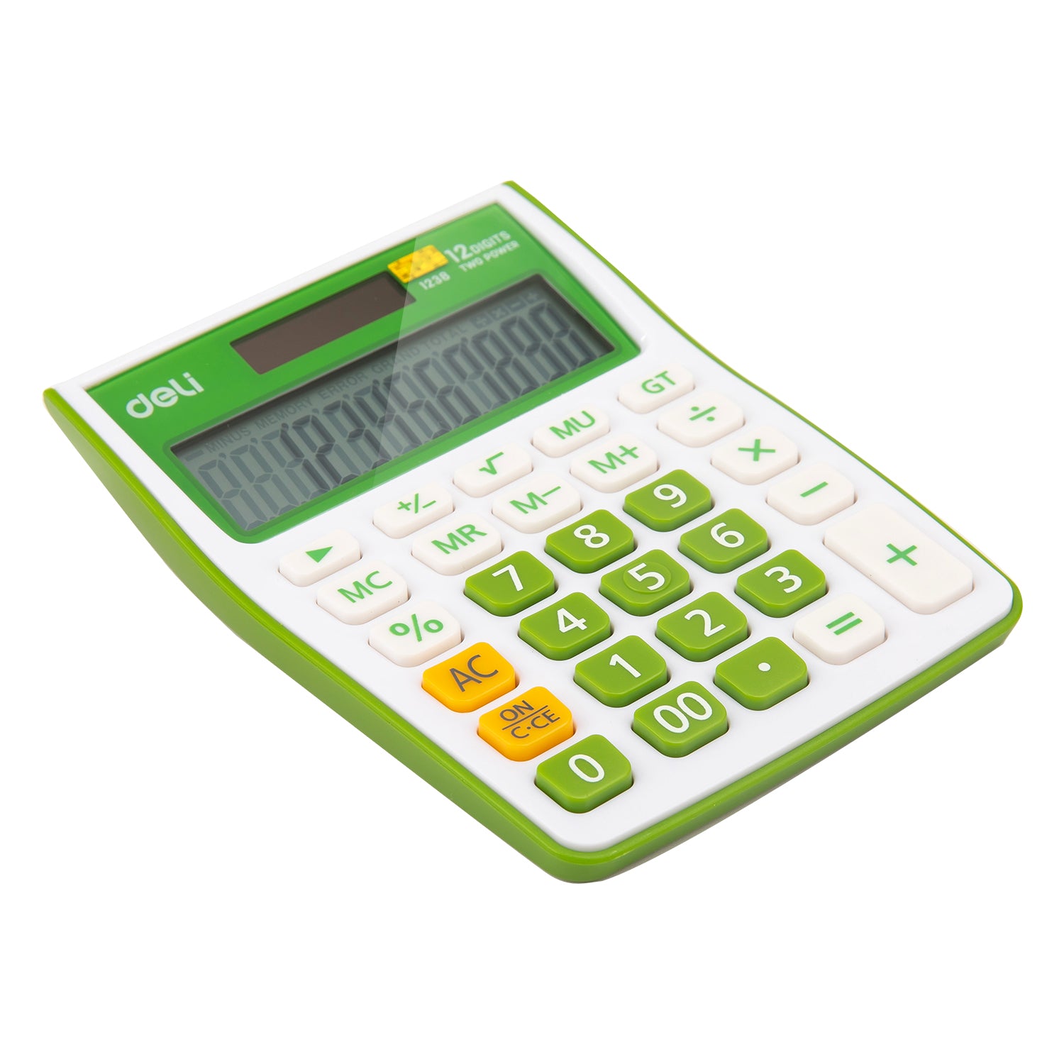 CALCULATOR BIROU 12DIG ALB-VERDE 1238 DELI