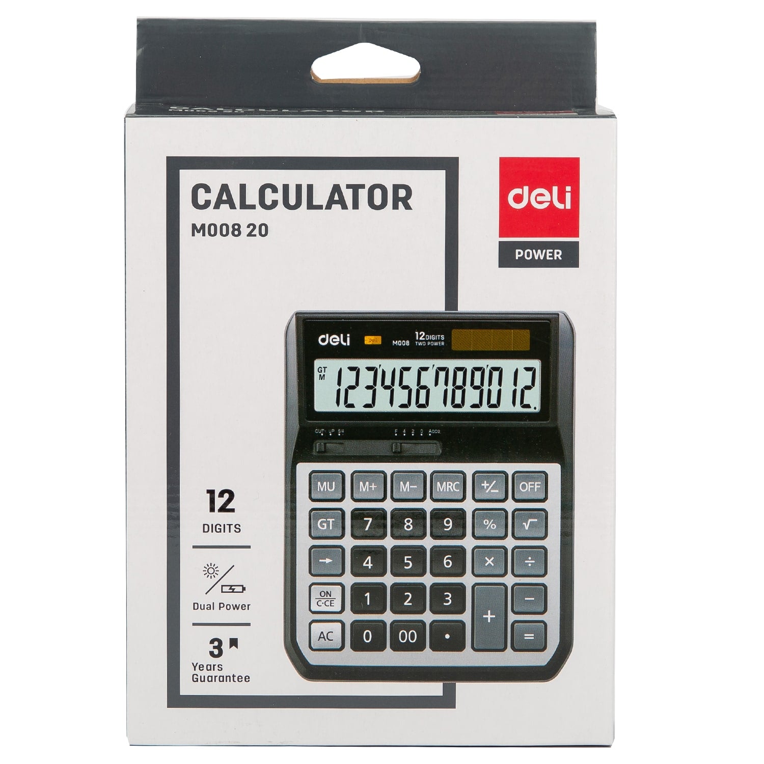 CALCULATOR BIROU 12DIG M00820 DELI