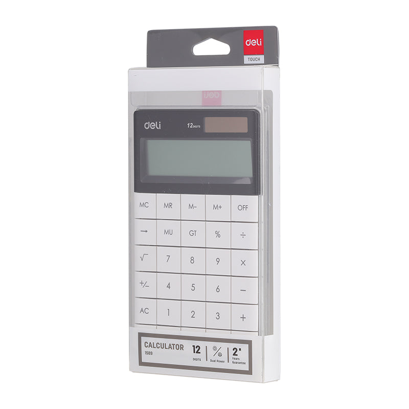 CALCULATOR BIROU 12DIG MODERN ALB DELI