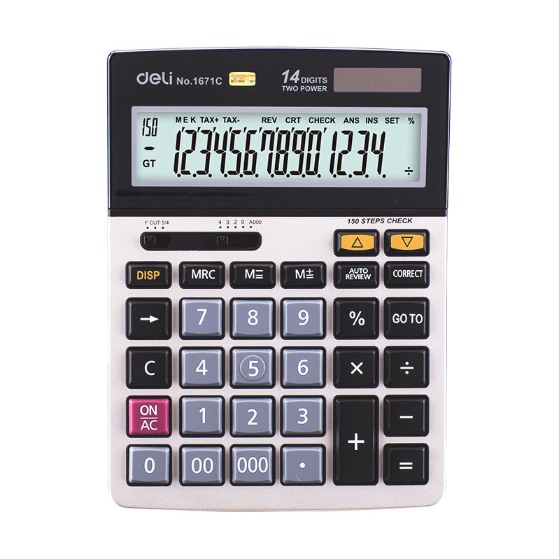 CALCULATOR BIROU 14DIG 1671C DELI