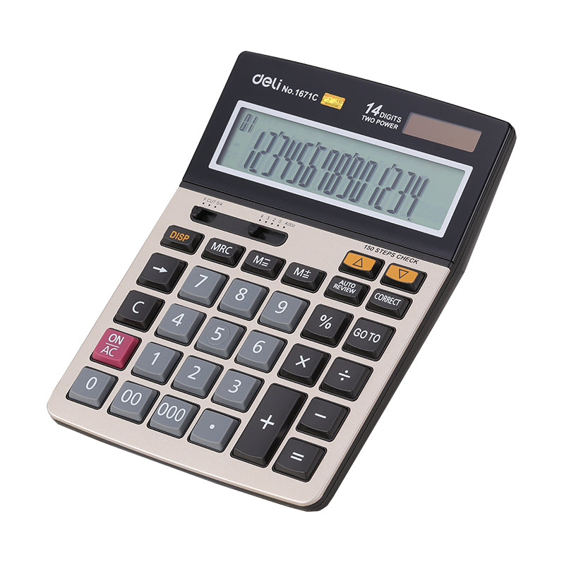CALCULATOR BIROU 14DIG 1671C DELI