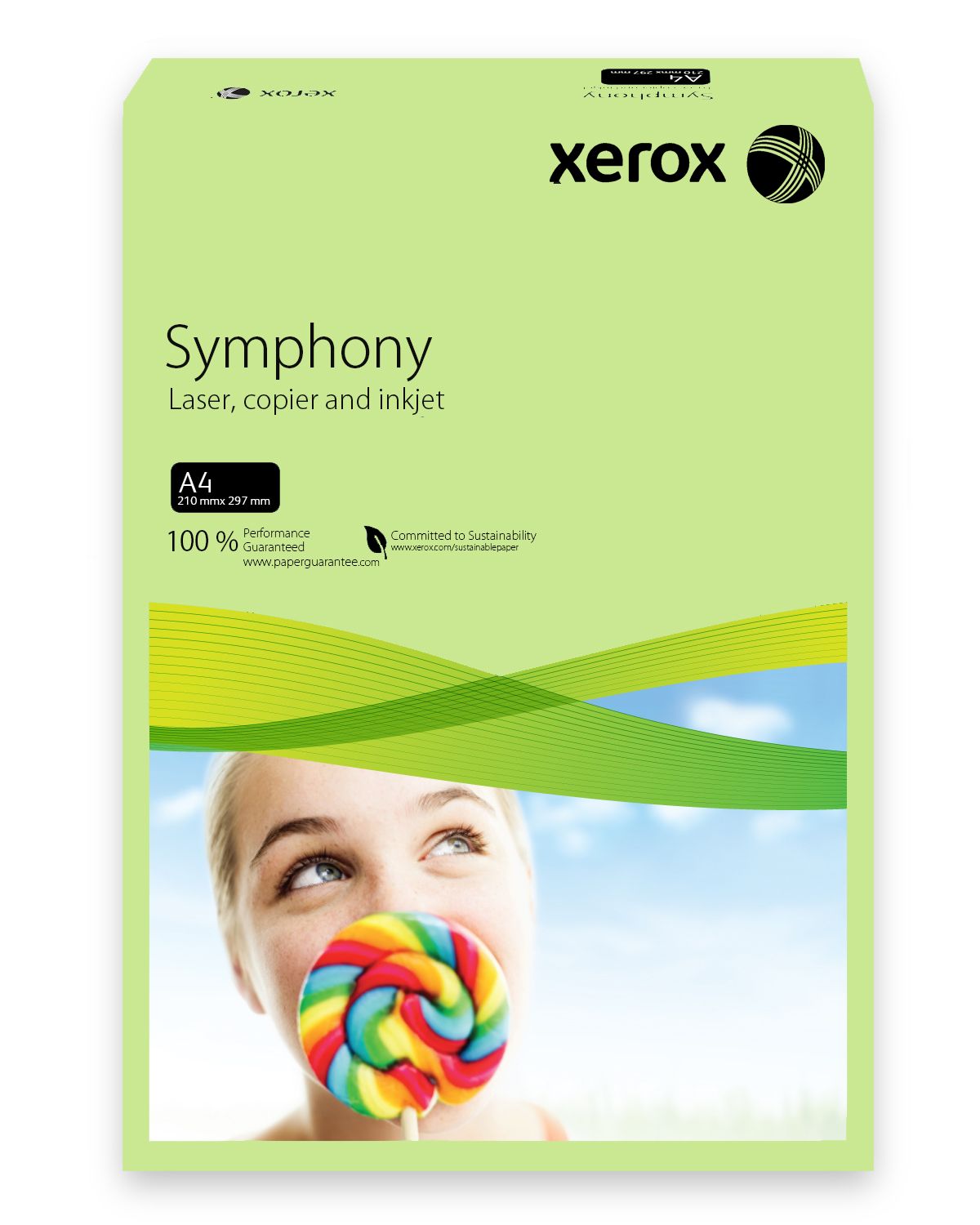 CARTON COPIATOR A4 VERDE PAL A4 160G 250/TOP XEROX