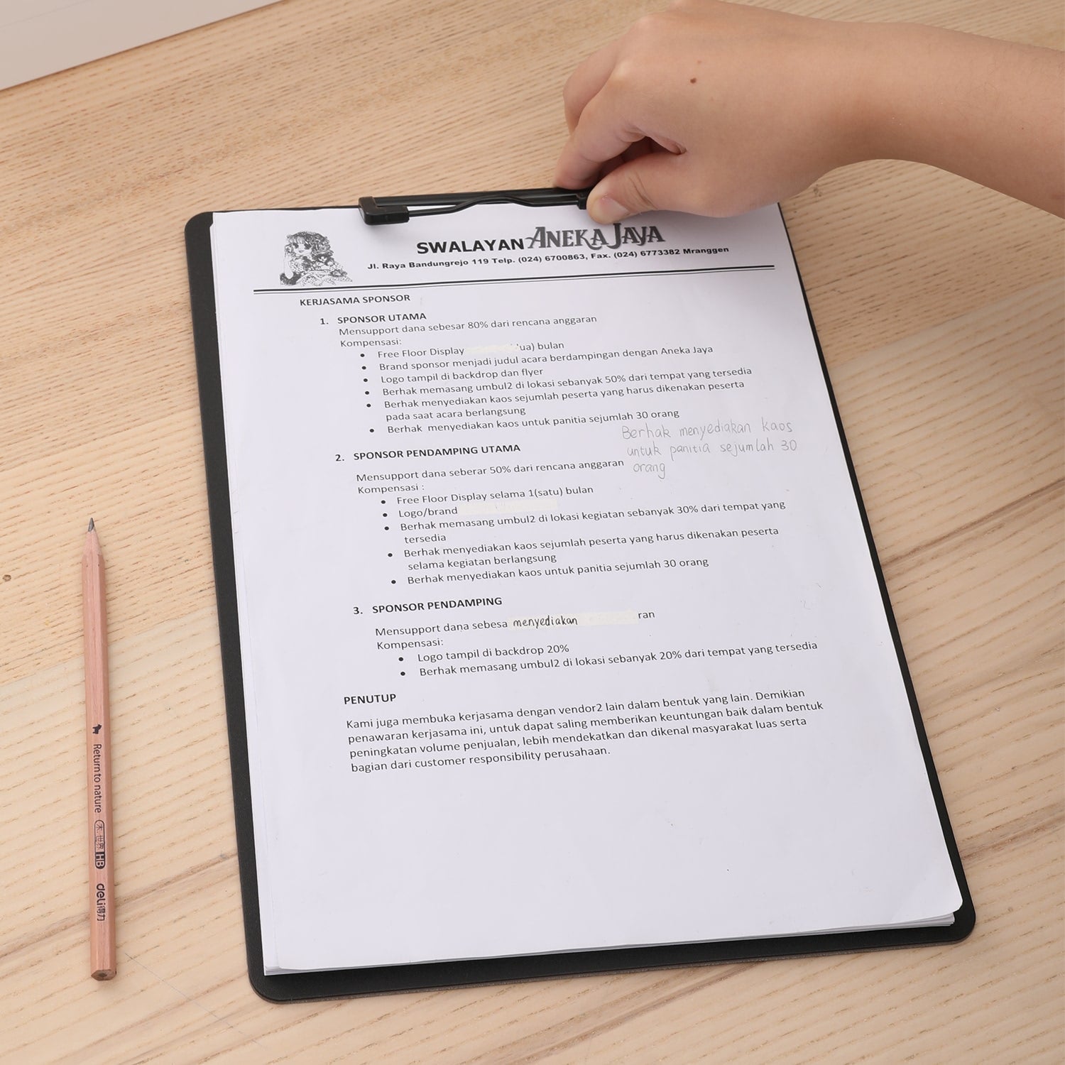 CLIPBOARD SIMPLU FOAM NEGRU DELI