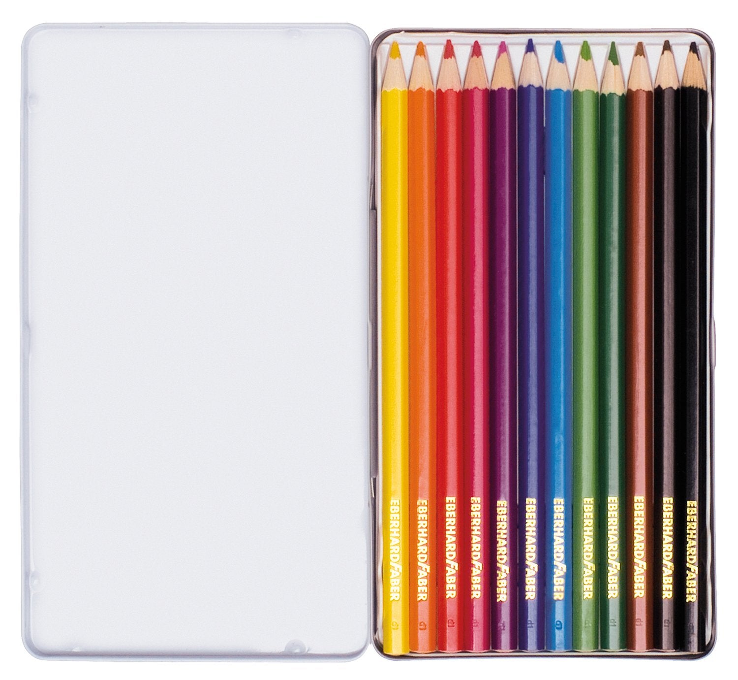 CREIOANE COLORATE 12 CULORI CUTIE METAL EBERHARD FABER