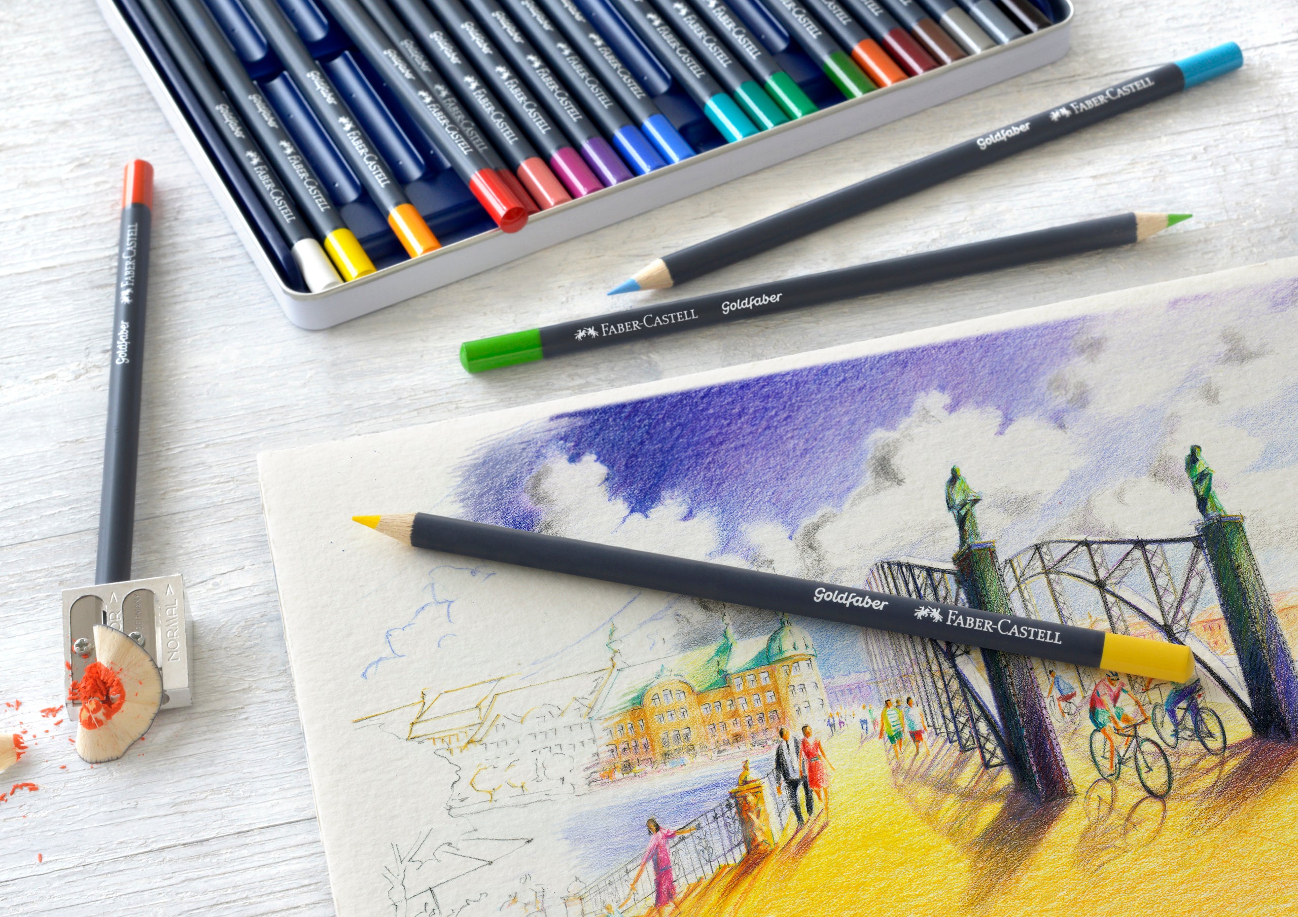 CREIOANE COLORATE 36 CULORI GOLDFABER CUTIE METAL FABER-CASTELL
