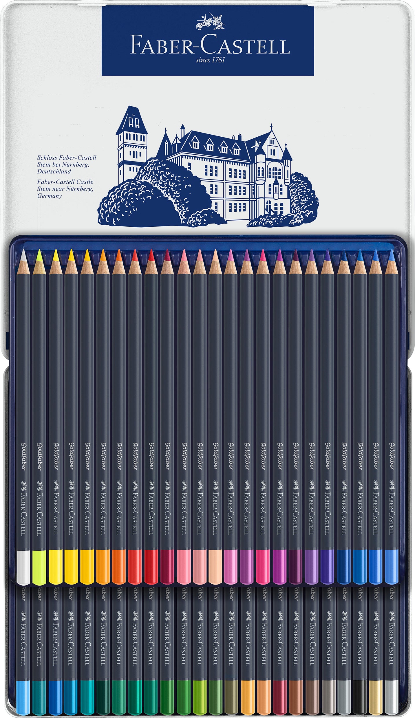 CREIOANE COLORATE 48 CULORI GOLDFABER CUTIE METAL FABER-CASTELL