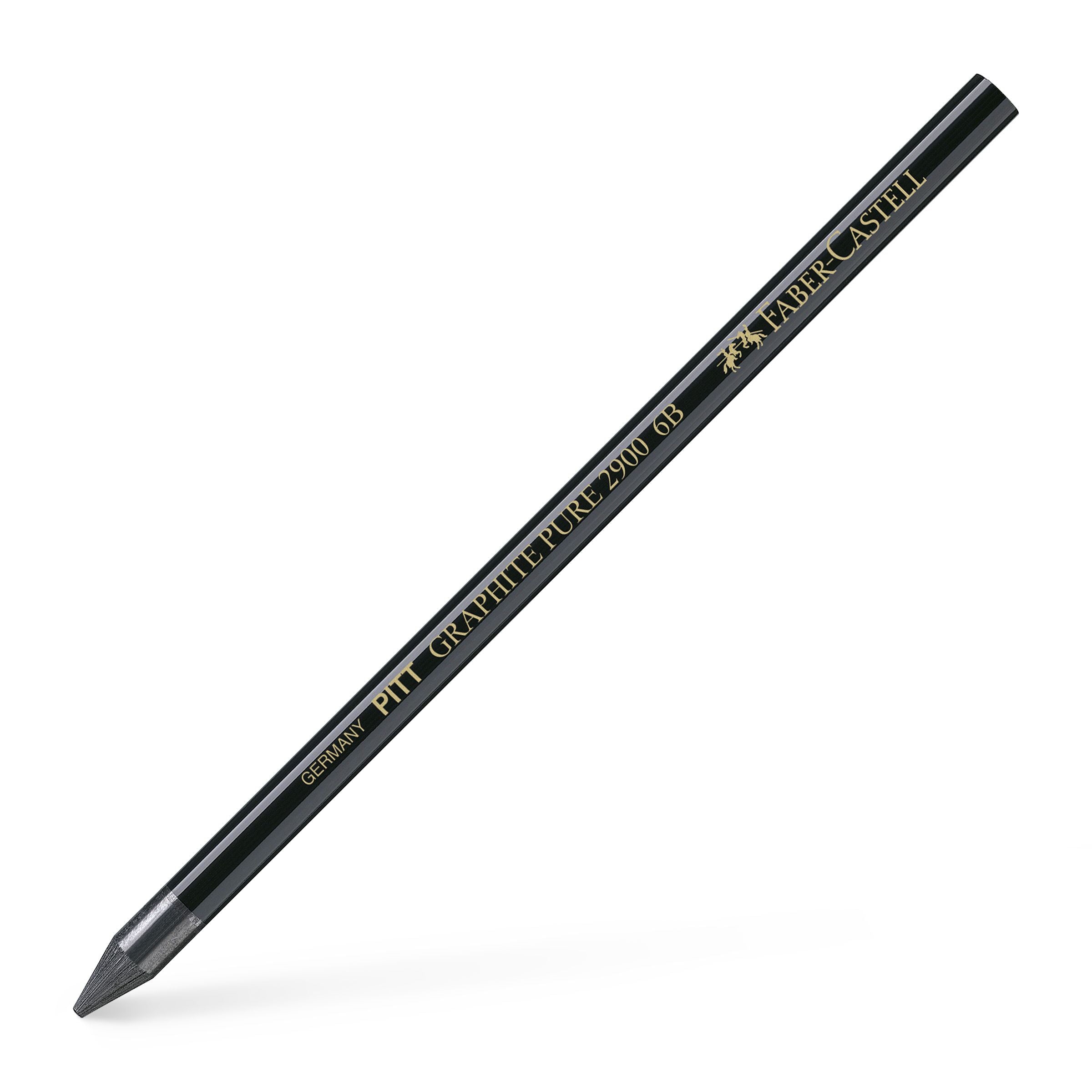CREION GRAFIT FARA LEMN 6B PITT MONOCHROME FABER-CASTELL