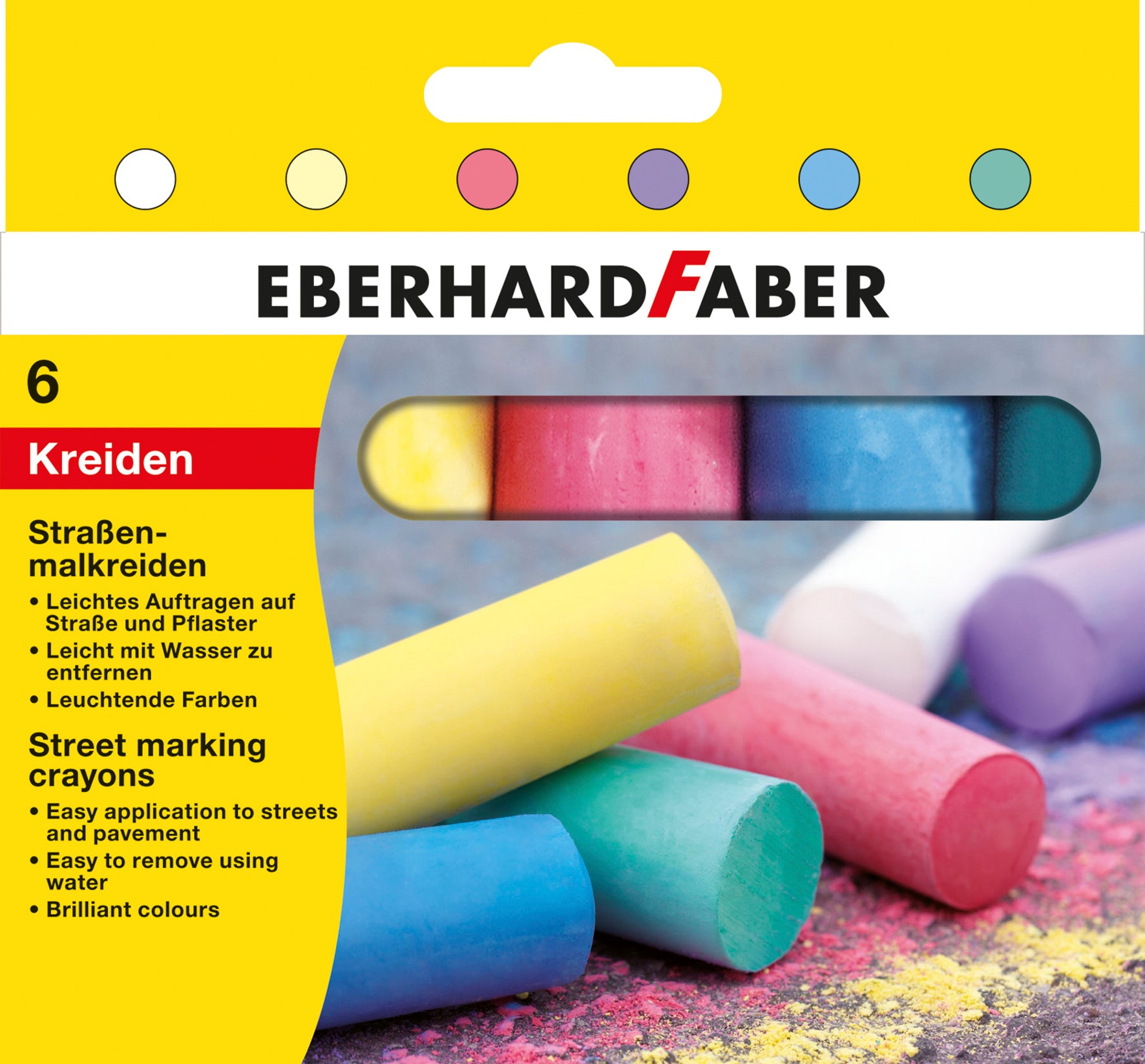 CRETA 6 CULORI DESEN ASFALT EBERHARD FABER