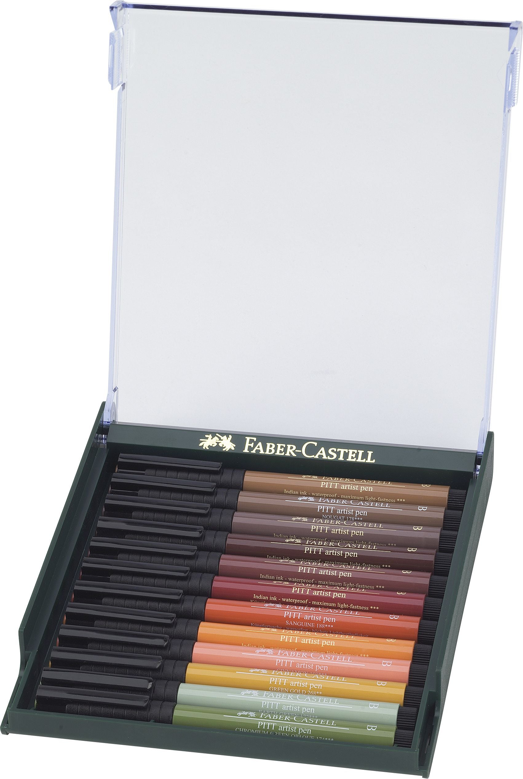 CUTIE 12 CULORI PITT ARTIST PEN NUANTE EARTH FABER-CASTELL