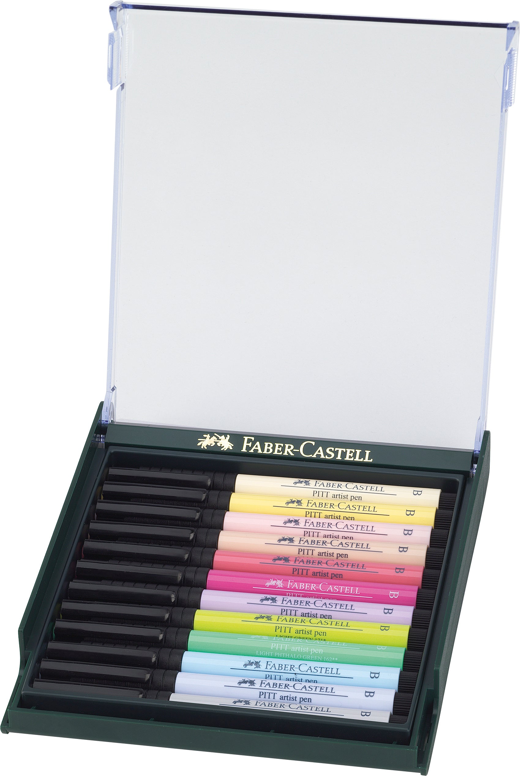 CUTIE 12 CULORI PITT ARTIST PEN NUANTE PASTEL FABER-CASTELL