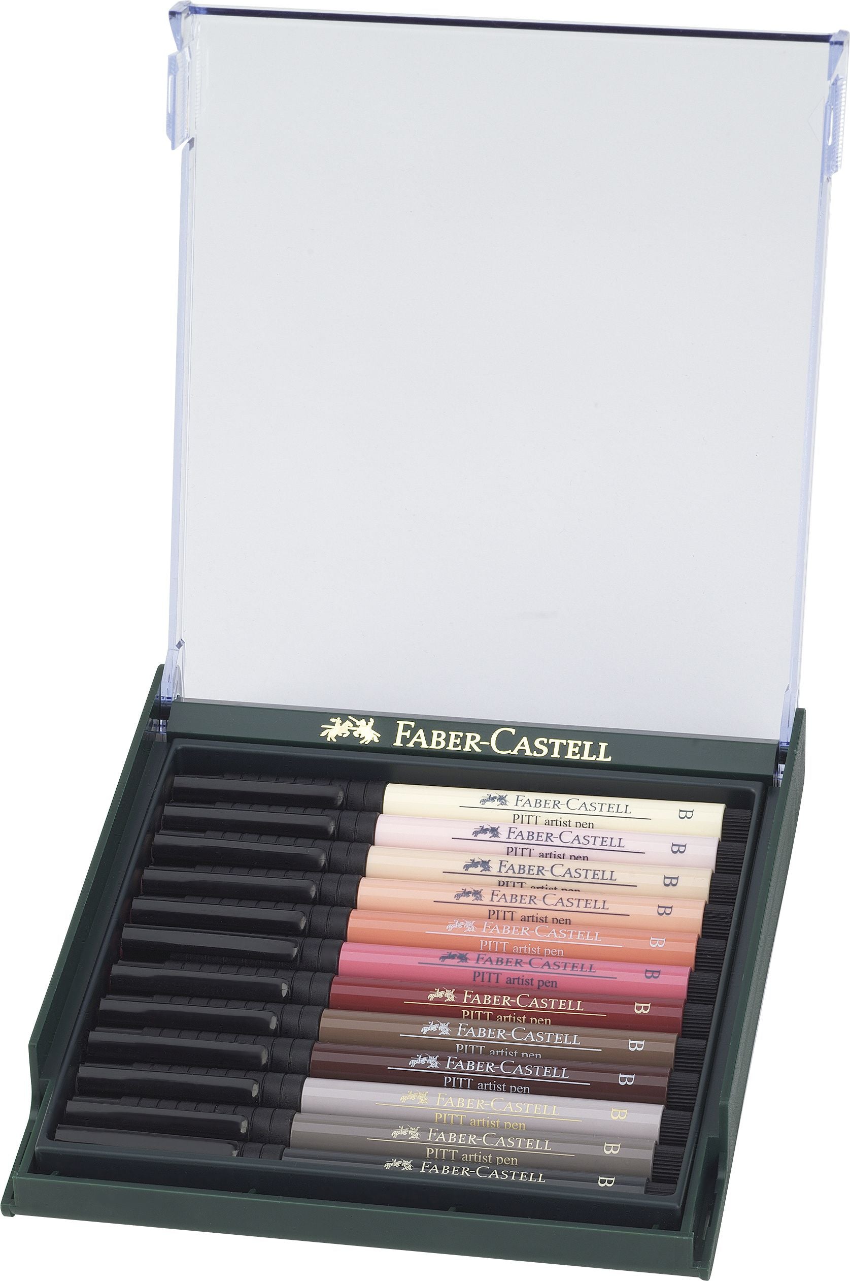CUTIE 12 CULORI PITT ARTIST PEN TONURILE PIELII FABER-CASTELL