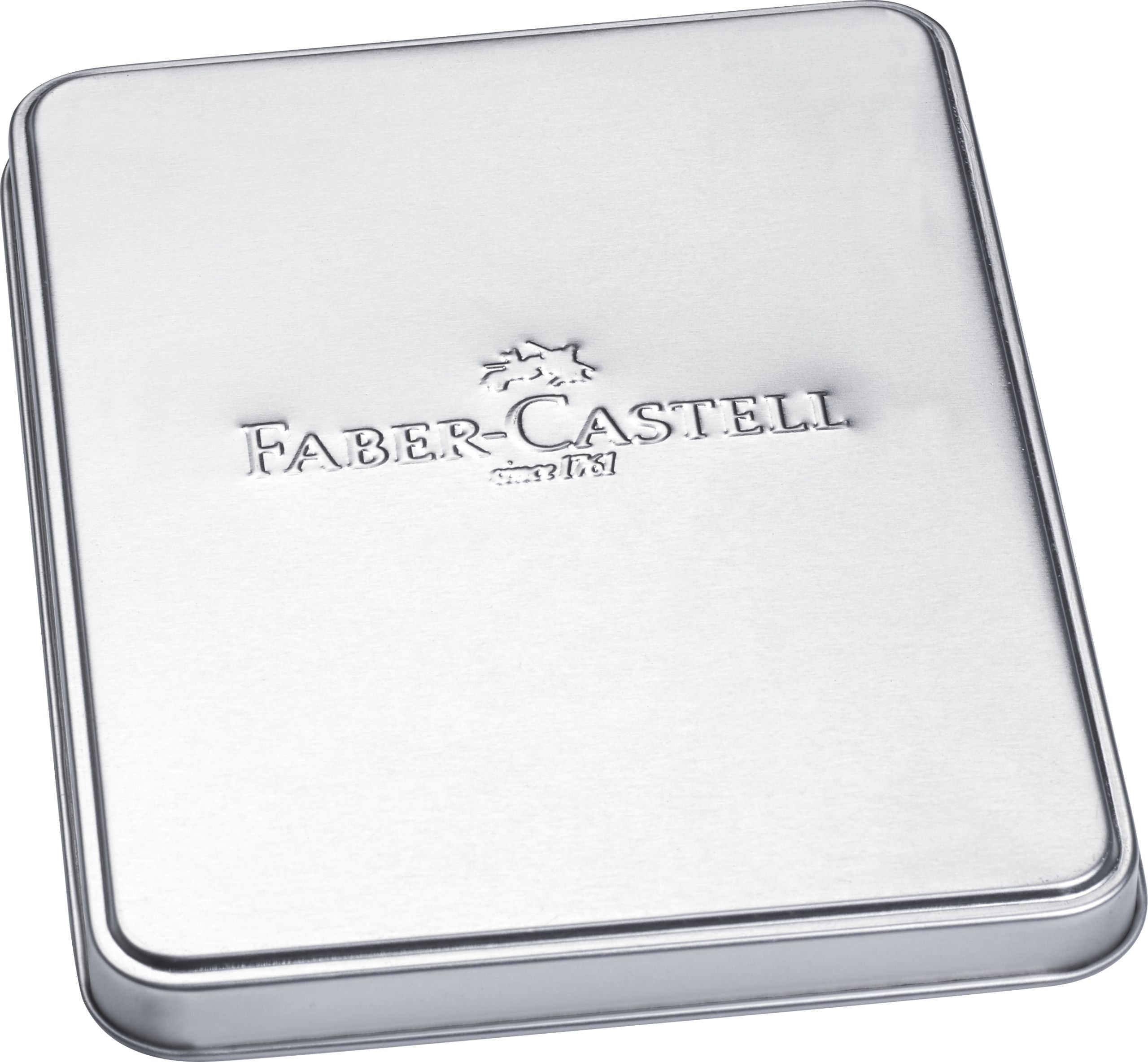 CUTIE CADOU METAL PENTRU 1 INSTRUMENT + 1 CERNEALA + 1 CONVERTOR FABER-CASTELL