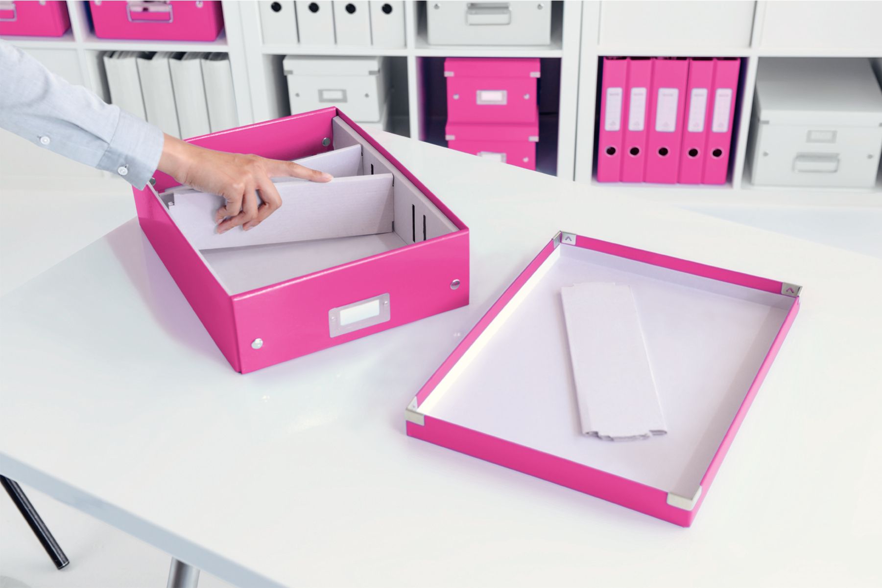 CUTIE ORGANIZER MEDIE ROZ CLICK&STORE LEITZ