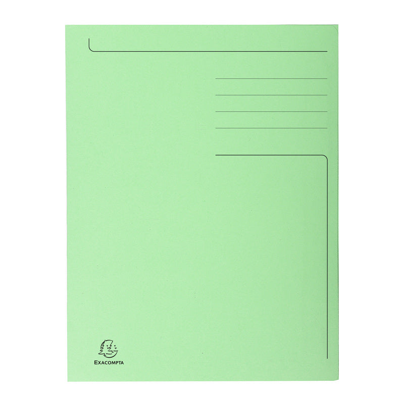 DOSAR CARTON PLIC VERDE EXACOMPTA