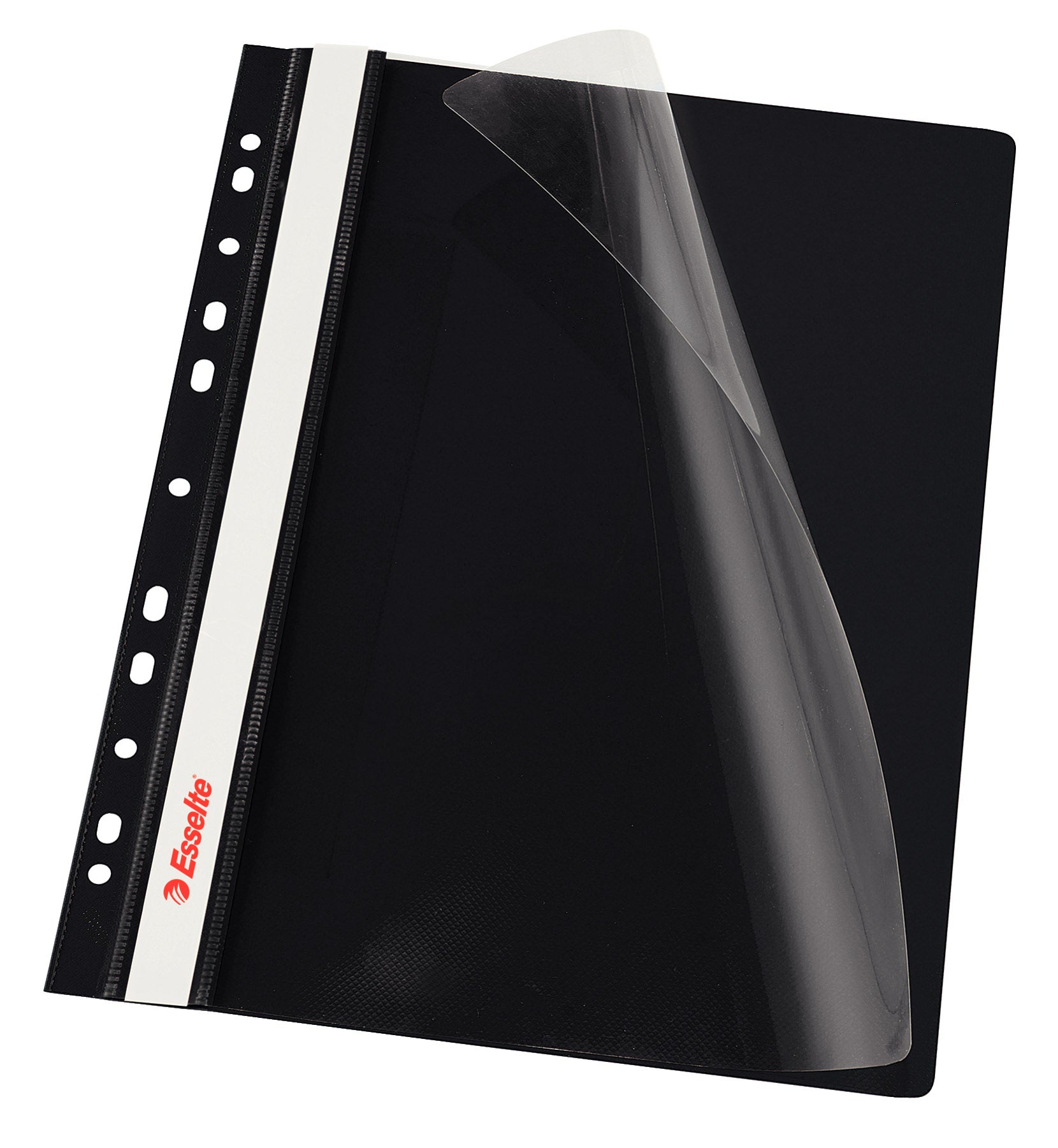 DOSAR PLASTIC CU SINA SI MULTIPERFORATII NEGRU ESSELTE