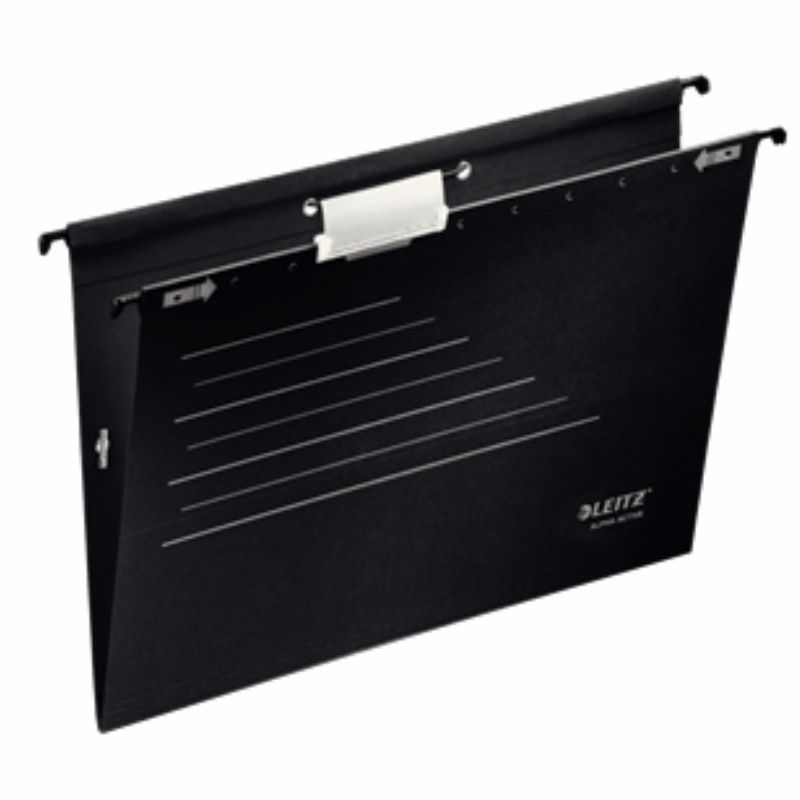 DOSAR SUSPENDABIL CU BURDUF NEGRU 5/SET ALPHA ACTIVE LEITZ