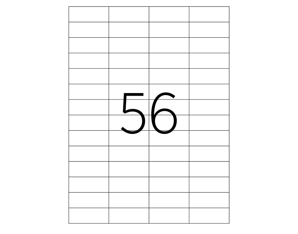 ETICHETE 56/A4 52.5*21.2MM COLTURI DREPTE 100/TOP TANEX
