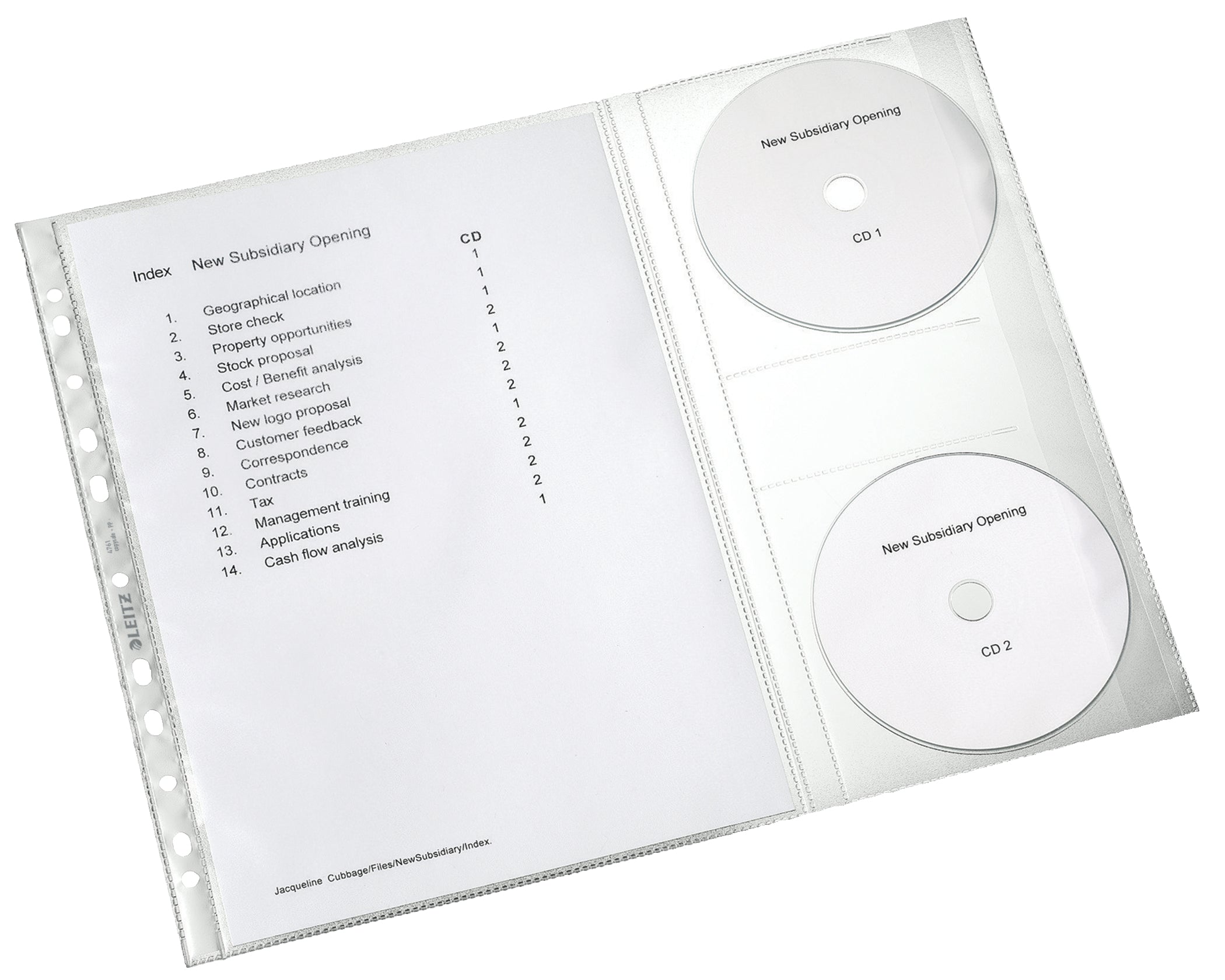 FOLIE PROTECTIE A4 CU PERFORATII 5/SET TIP PROIECT LEITZ