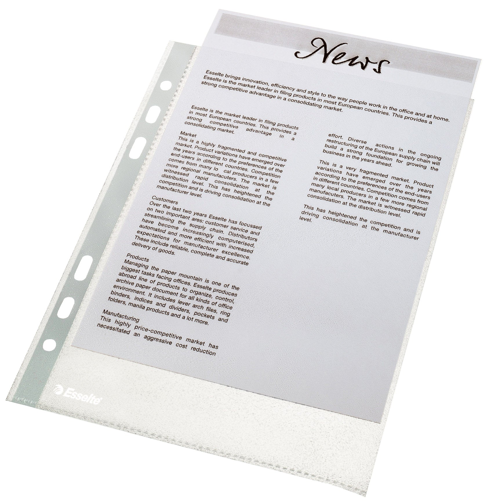 FOLIE PROTECTIE A5 100/SET 46 MICRONI ESSELTE